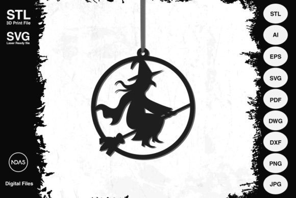 Download Witch Halloween Decoration Ornament SVG - Witch Collection