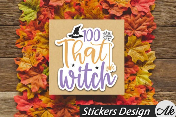 Download 100 That Witch Stickers Design - Witch Collection