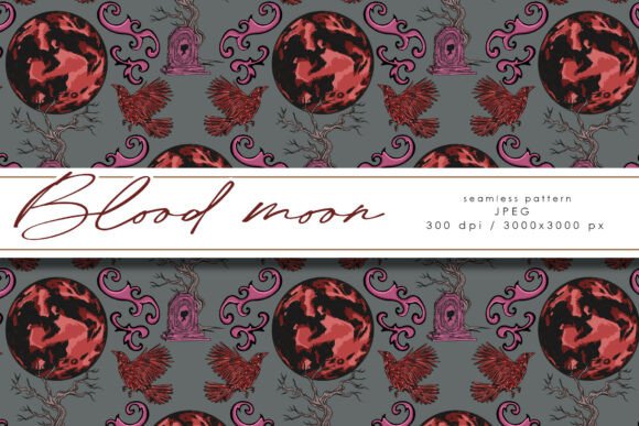 Download Blood Moon Digital Paper - Premium Resources