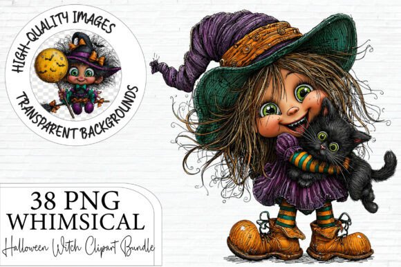Download Halloween Witch Clipart PNG Bundle - Witch Collection