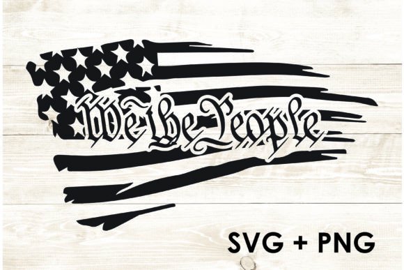 Download Waving Distressed USA Flag We the People - Flag Collection
