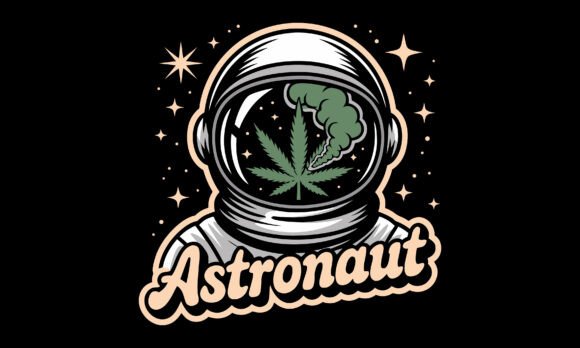 Download Weed Astronaut T Shirt Design PNG - T shirt design png Collection