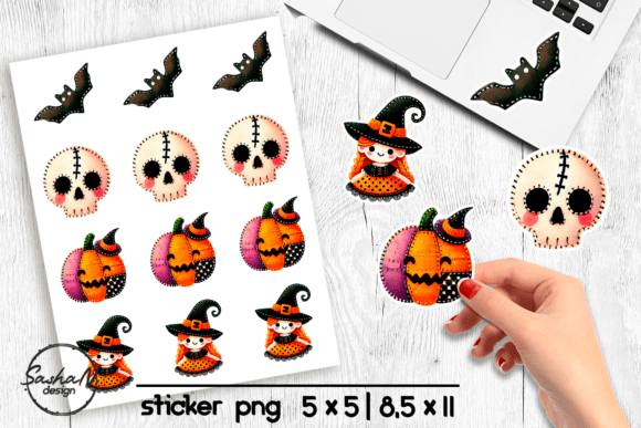 Download Cute Halloween Witch Stickers - Witch Collection
