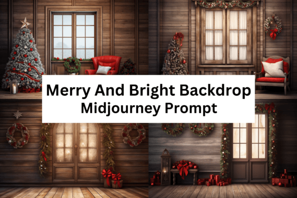 Download Merry and Bright Digital Backdrops - Digital backdrop Collection