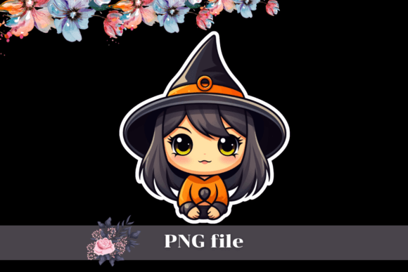 Download Cute Halloween Witch Stickers 2, Png - Witch Collection