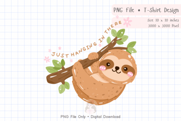 Download Sloth Mental Health T Shirt Design PNG - T shirt design png Collection