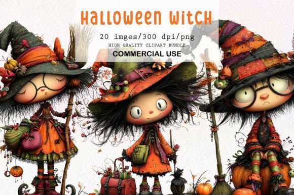 Download Quirky Halloween Witch Clipart - Witch Collection